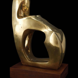 Jannu 'Abstract nude' contemporary bronze sculpture