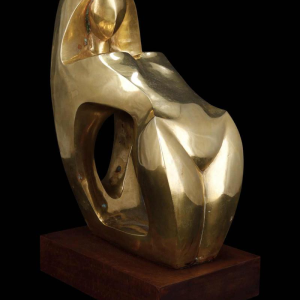 Jannu 'Abstract naakt' hedendaagse bronzen sculptuur