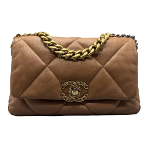 Chanel, sac 19 en cuir camel Chanel, sac 19 en cuir camel