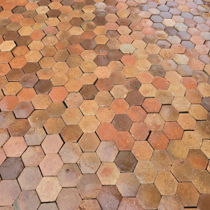 Antique 18th-century terracotta tiles - 22 m²