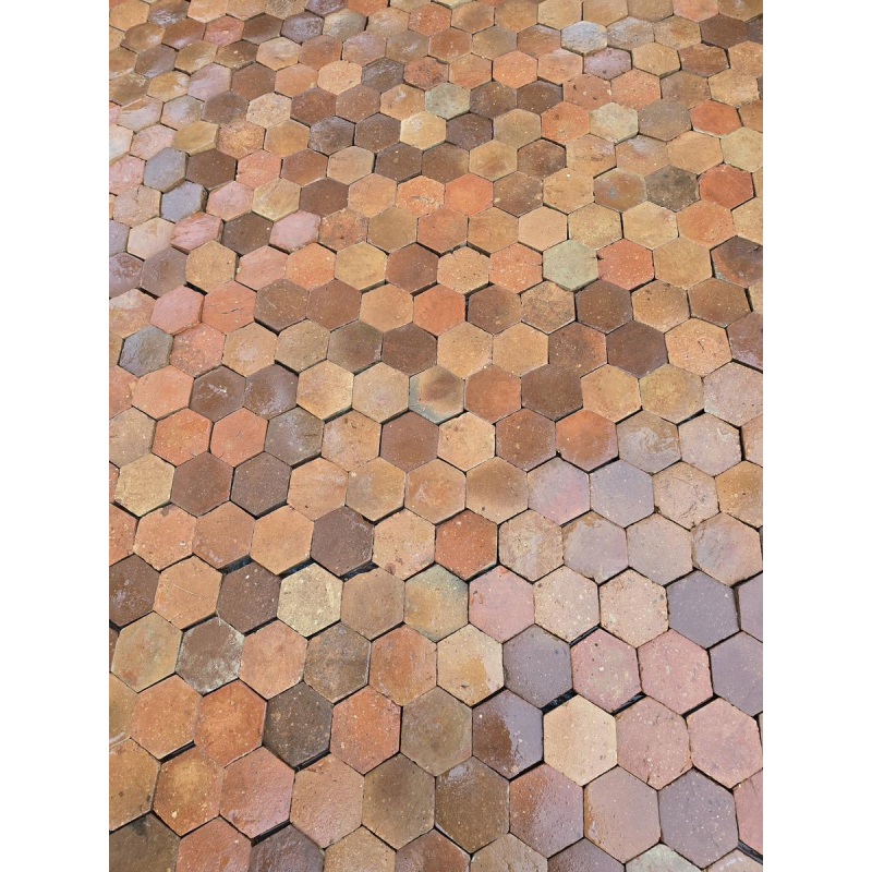 Antieke terracotta tegels uit de 18e eeuw - 22 m²