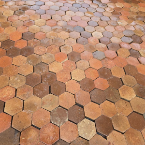 Antique 18th-century terracotta tiles - 22 m²