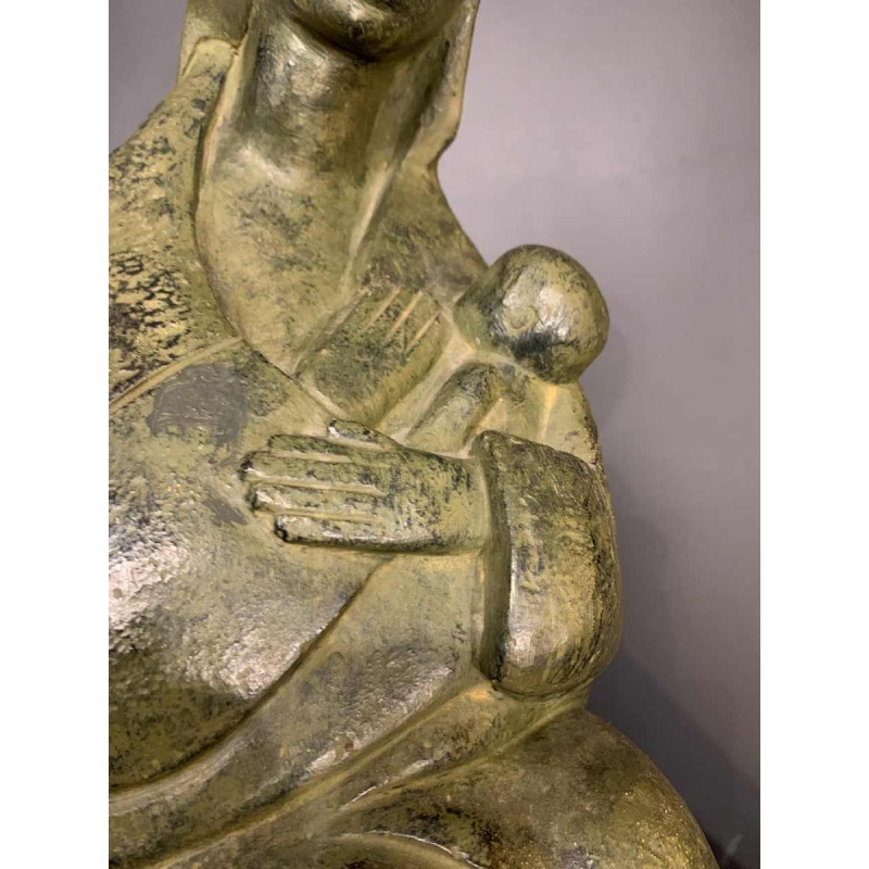 PAUL BAEKE ' Maternité ' Femme & Enfant, Sculpture moderniste, 1958