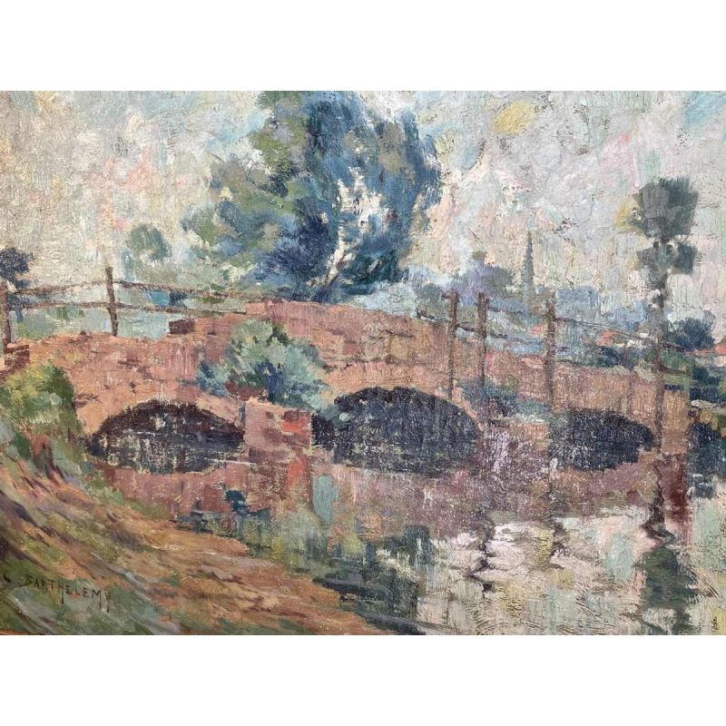 Camille BARTHELEMY « Pont de pierre en Ardennes »