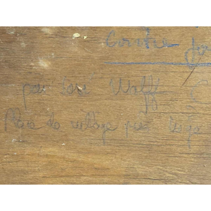 José WOLFF « Village près de Liège » peinture impressionniste huile sur panneau, XXe s