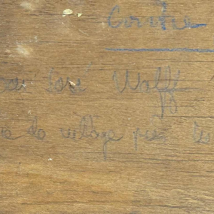 José WOLFF “Dorp bij Luik” impressionistisch schilderij olieverf op paneel, 20ste eeuw