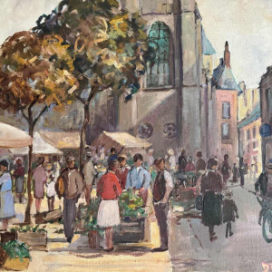 RÉSERVÉ: Pol Duruisseau « Namur, le marché Place Marché aux légumes »