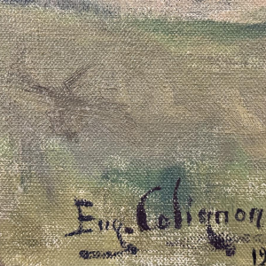 Eugène COLIGNON “The Rocks of Marche-les-Dames” painting on canvas, 1945 Eugène COLIGNON “The Rocks of Marche-les-Dames” painting on canvas, 1945