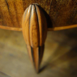 Art Deco Side / Coffee oval Table, star inlaid, Style Sue & Mare Circa 1920