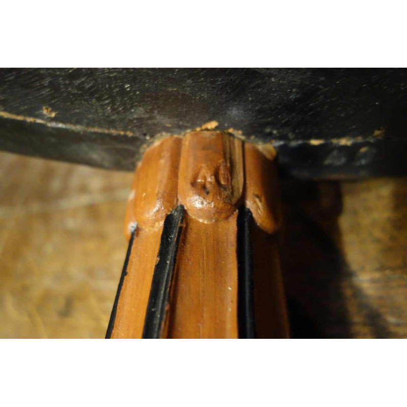 Art Deco Side / Coffee oval Table, star inlaid, Style Sue & Mare Circa 1920