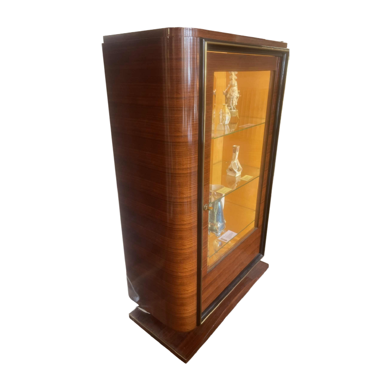 Art Deco display cabinet/bookcase in rosewood, ca 1930