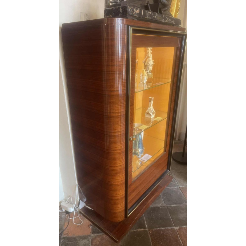 Art Deco display cabinet/bookcase in rosewood, ca 1930