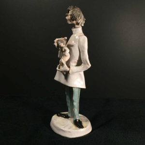 Italian doctor sculpture, obstetrician gynecologist pediatrician 1970