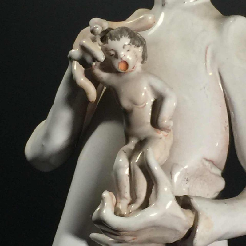 Italian doctor sculpture, obstetrician gynecologist pediatrician 1970