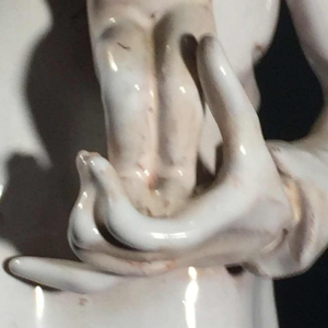 Sculpture italienne représentant médecin, gynécologue obstétricien pédiatre 1970