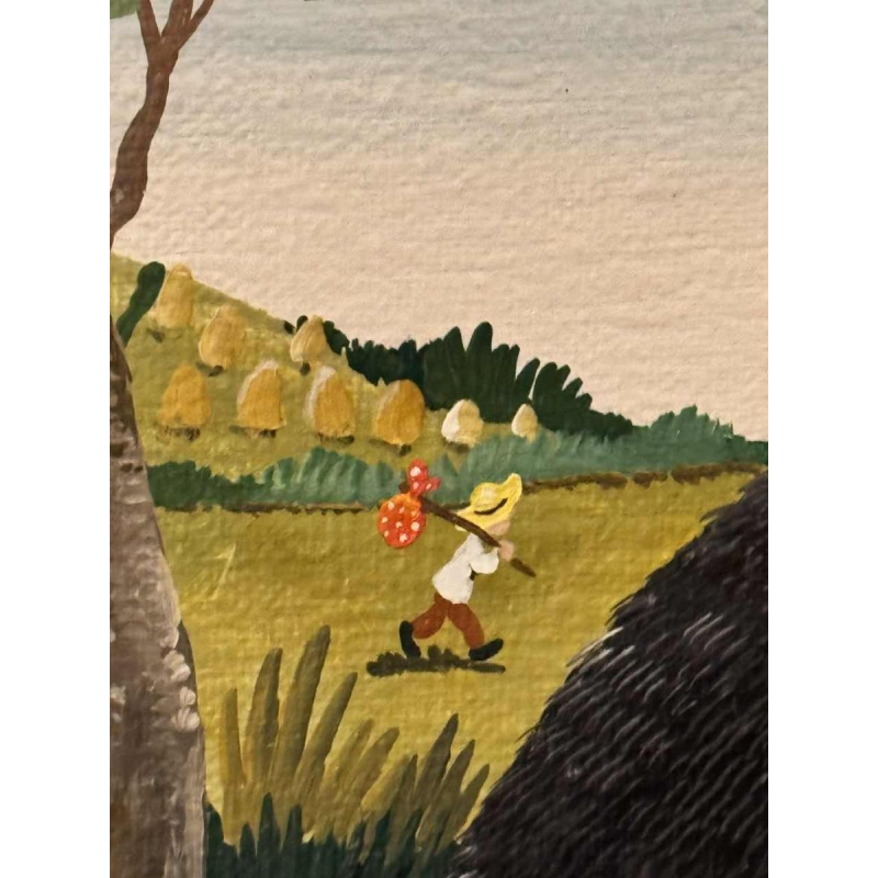 Marie-Louise BATARDY « Mijn 3 katten » schilderij olie op doek