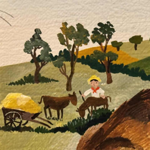 Marie-Louise BATARDY « Mijn 3 katten » schilderij olie op doek