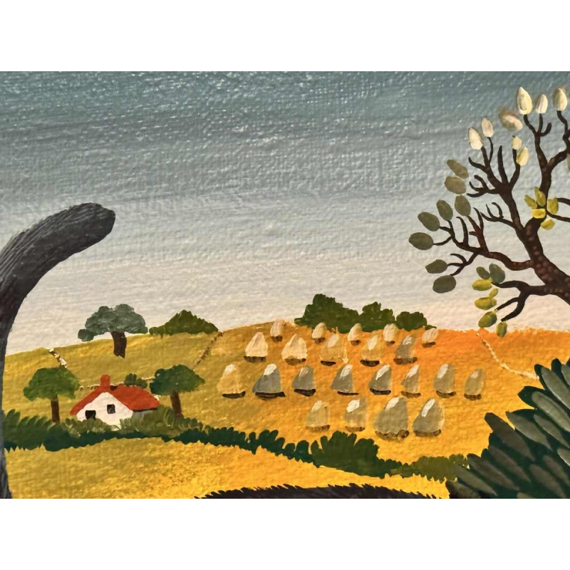 Marie-Louise BATARDY « Mijn 3 katten » schilderij olie op doek