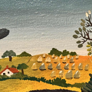 Marie-Louise BATARDY « Mijn 3 katten » schilderij olie op doek