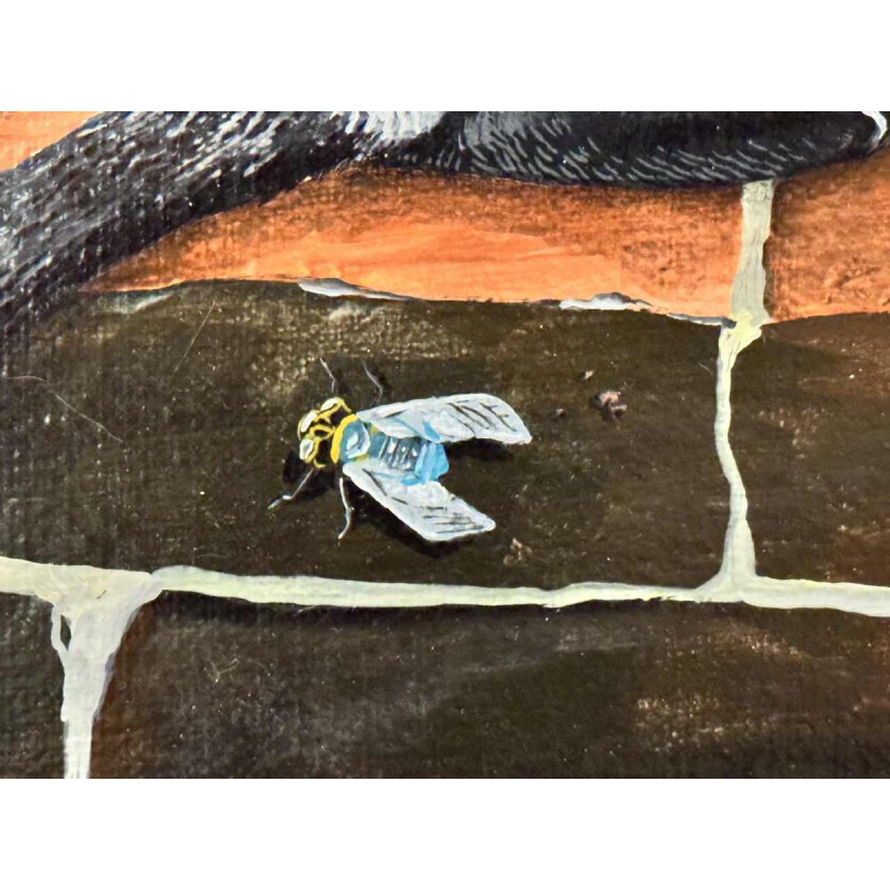 Marie-Louise BATARDY « Mijn 3 katten » schilderij olie op doek