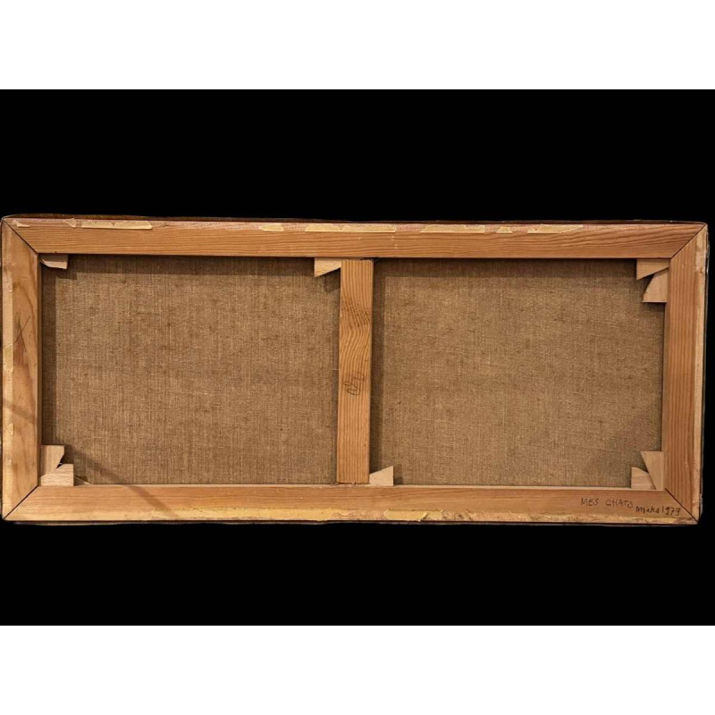 Marie-Louise BATARDY «My 3 cats » painting oil on canvas