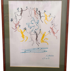 Pablo PICASSO « La Ronde de Paix 25-7-61 » lithographie
