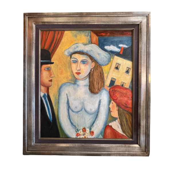 Marcel HOCQ « The bride » painting oil on canvas