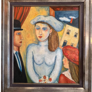 Marcel HOCQ « The bride » painting oil on canvas