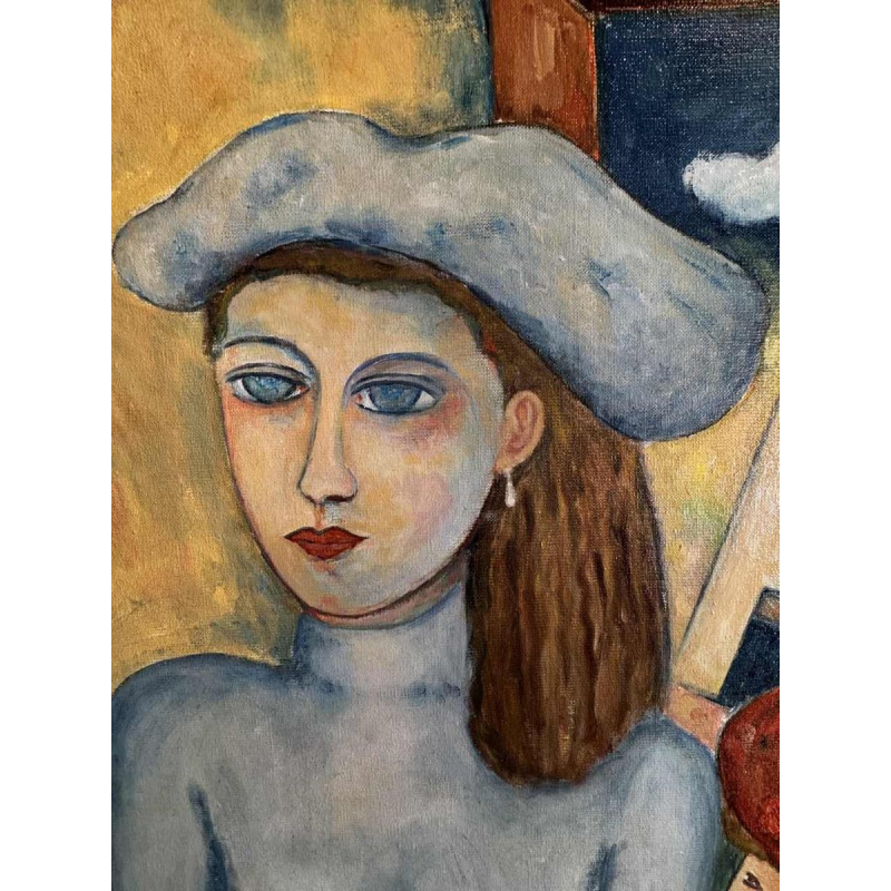 Marcel HOCQ « La promise » peinture huile sur toile