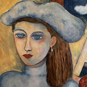 Marcel HOCQ « The bride » painting oil on canvas