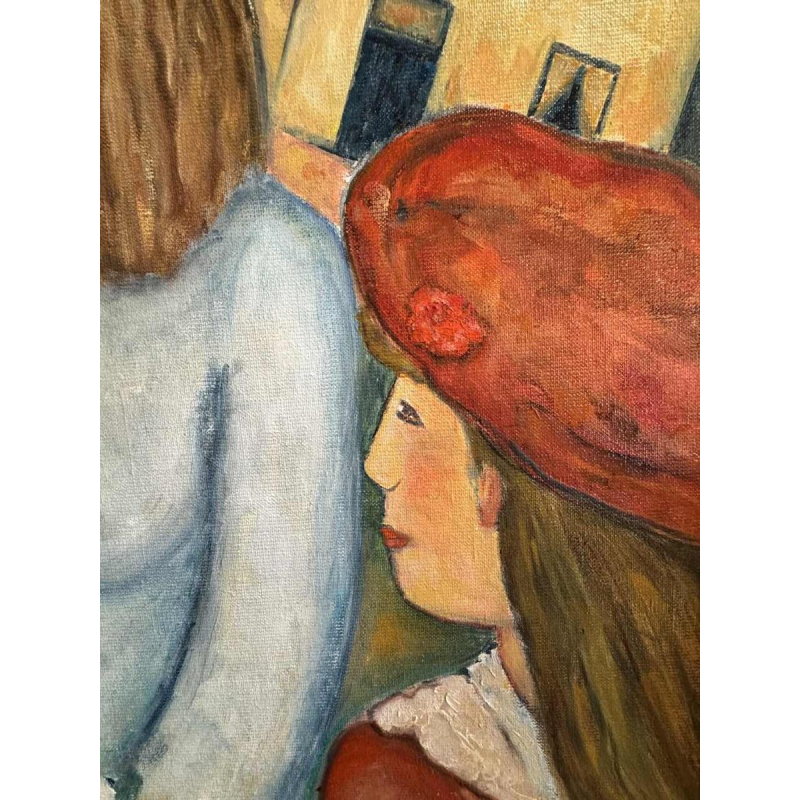 Marcel HOCQ «De bruid » schilderij olie op doek