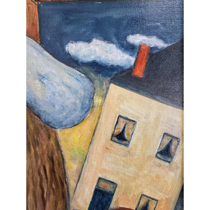 Marcel HOCQ « La promise » peinture huile sur toile