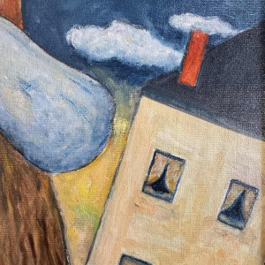 Marcel HOCQ « La promise » peinture huile sur toile