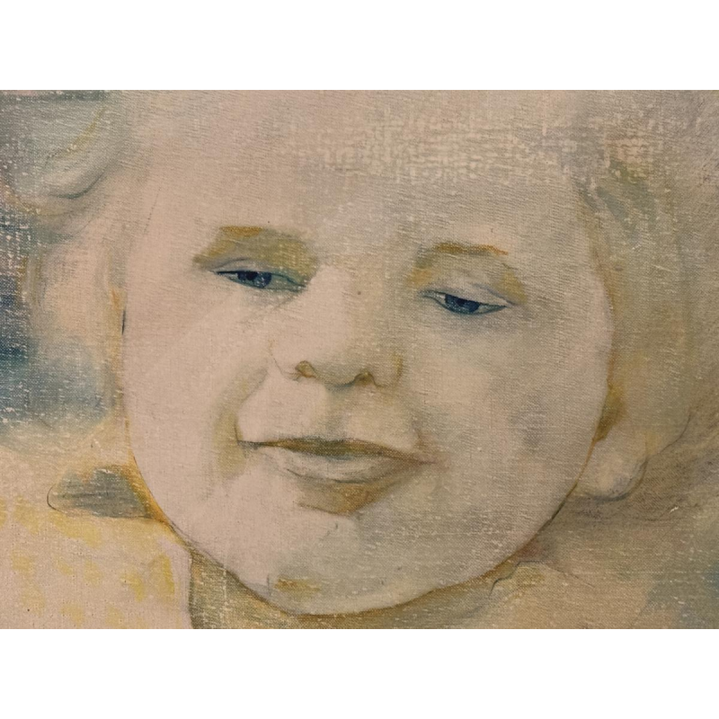 Lilian Van Damme - Indoctrinatie - Endoctrinement - peinture huile sur toile 1977 Lilian Van Damme - Indoctrinatie - Endoctrinement - peinture huile sur toile 1977