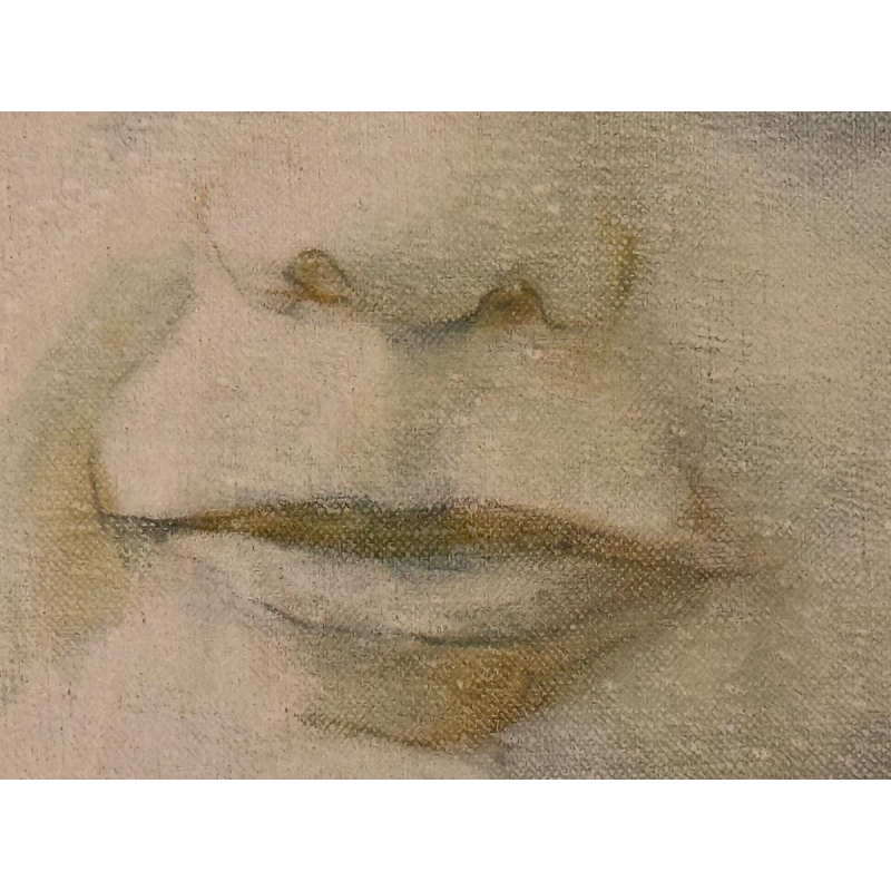 Lilian Van Damme - Indoctrinatie - Endoctrinement - peinture huile sur toile 1977 Lilian Van Damme - Indoctrinatie - Endoctrinement - peinture huile sur toile 1977