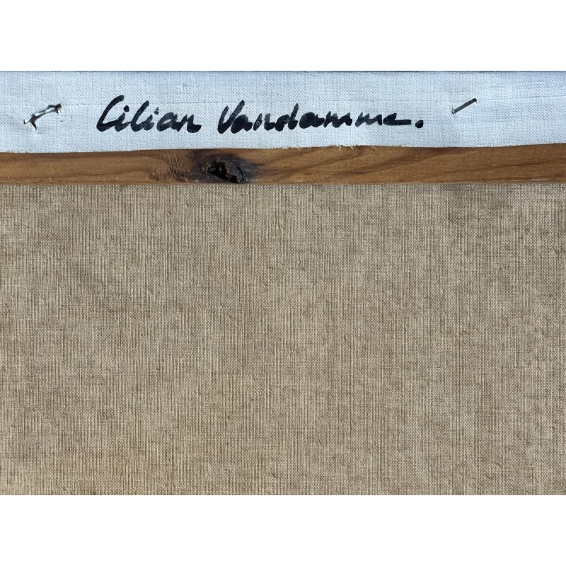Lilian Van Damme - Indoctrinatie - Endoctrinement - peinture huile sur toile 1977 Lilian Van Damme - Indoctrinatie - Endoctrinement - peinture huile sur toile 1977