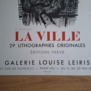 Fernand LEGER - La Ville - Affiche lithographique (d'après), Mourlot impression 1959 Fernand LEGER - La Ville - Affiche lithographique (d'après), Mourlot impression 1959