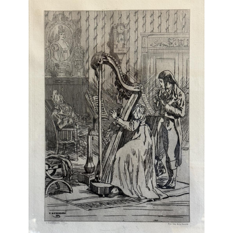Félicien ROPS avec le pseudo P. Niederkorn « L’ariette » 1874 Félicien ROPS avec le pseudo P. Niederkorn « L’ariette » 1874