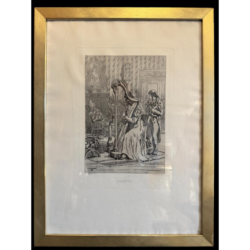 Félicien ROPS avec le pseudo P. Niederkorn « L’ariette » 1874 Félicien ROPS avec le pseudo P. Niederkorn « L’ariette » 1874