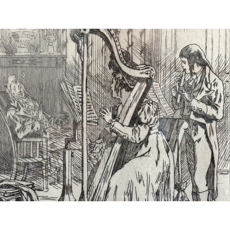 Félicien ROPS avec le pseudo P. Niederkorn « L’ariette » 1874 Félicien ROPS avec le pseudo P. Niederkorn « L’ariette » 1874