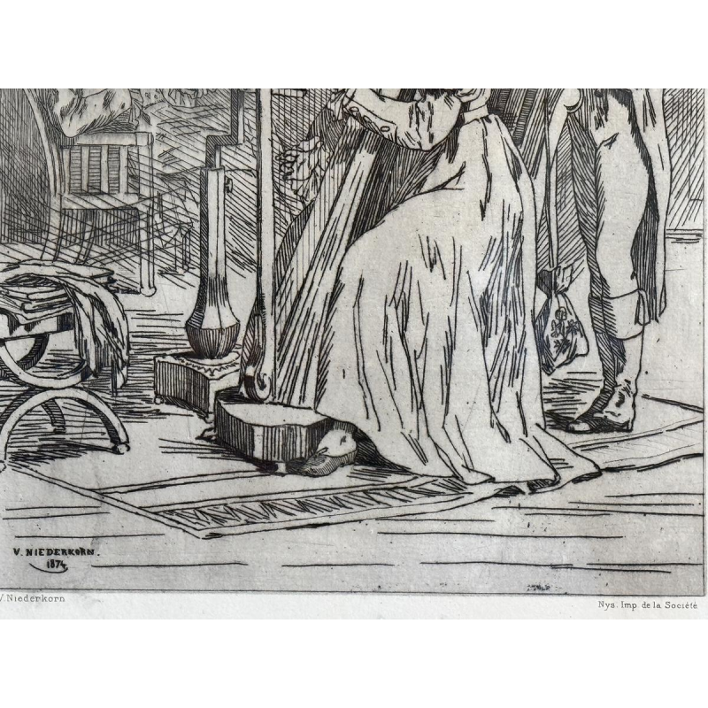 Félicien ROPS avec le pseudo P. Niederkorn « L’ariette » 1874 Félicien ROPS avec le pseudo P. Niederkorn « L’ariette » 1874