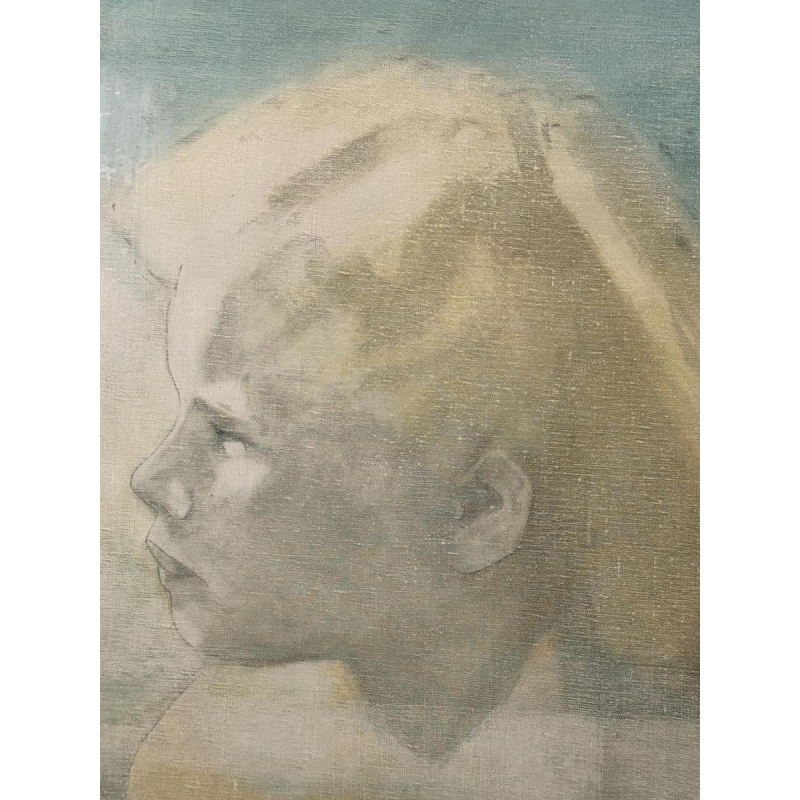 Lilian Van Damme "Indoctrination 2" painting on canvas, 1977 Lilian Van Damme "Indoctrination 2" painting on canvas, 1977