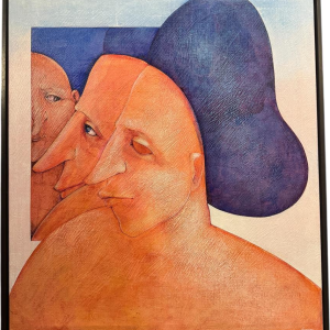 Simone TOUSSAINT «Pensées vagabondes» tableau acrylique sur toile Simone TOUSSAINT «Pensées vagabondes» tableau acrylique sur toile