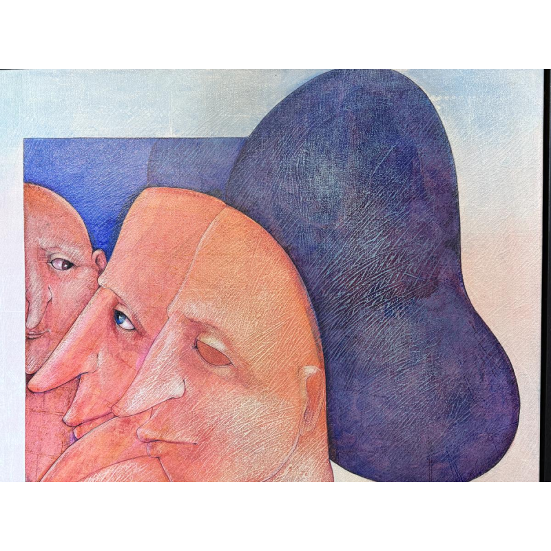 Simone TOUSSAINT «Pensées vagabondes» tableau acrylique sur toile Simone TOUSSAINT «Pensées vagabondes» tableau acrylique sur toile