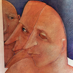 Simone TOUSSAINT «Pensées vagabondes» tableau acrylique sur toile Simone TOUSSAINT «Pensées vagabondes» tableau acrylique sur toile