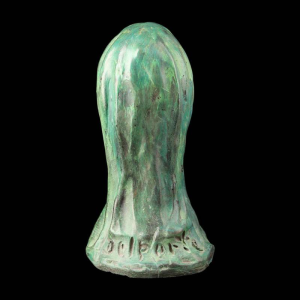 Charles Delporte 'Buste de jeune femme' sculpture en matériaux composites