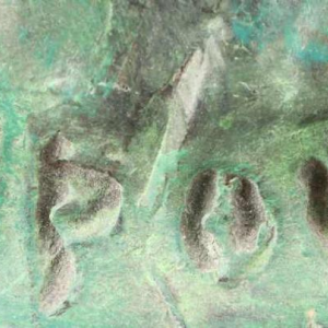 Charles Delporte 'Buste van een jonge vrouw' sculptuur in composietmaterialen