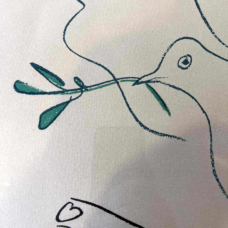 Pablo PICASSO litho “De duif van de toekomst” 1962