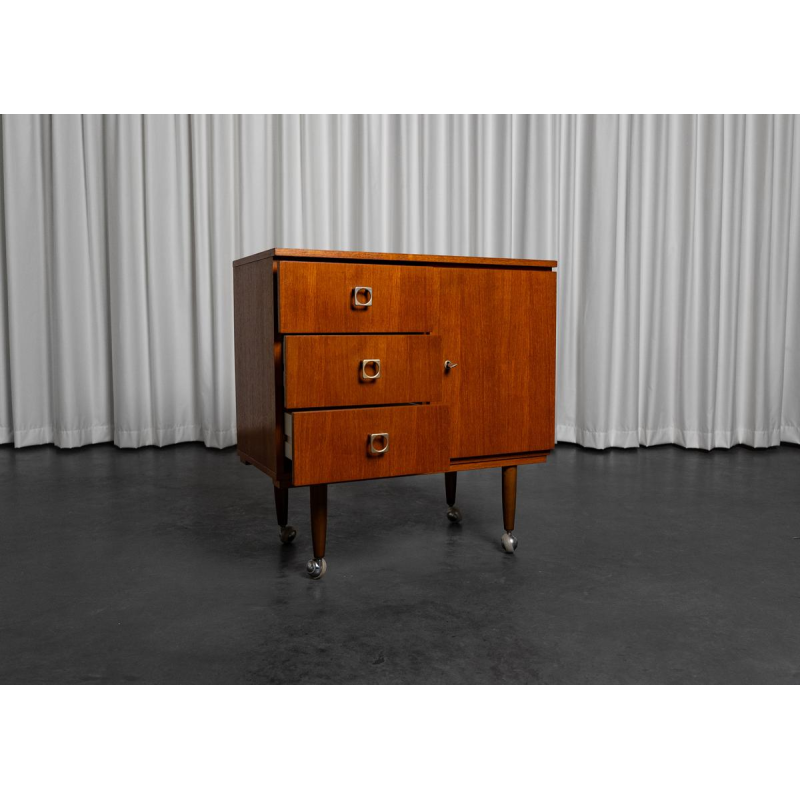 Vintage storage unit on wheels