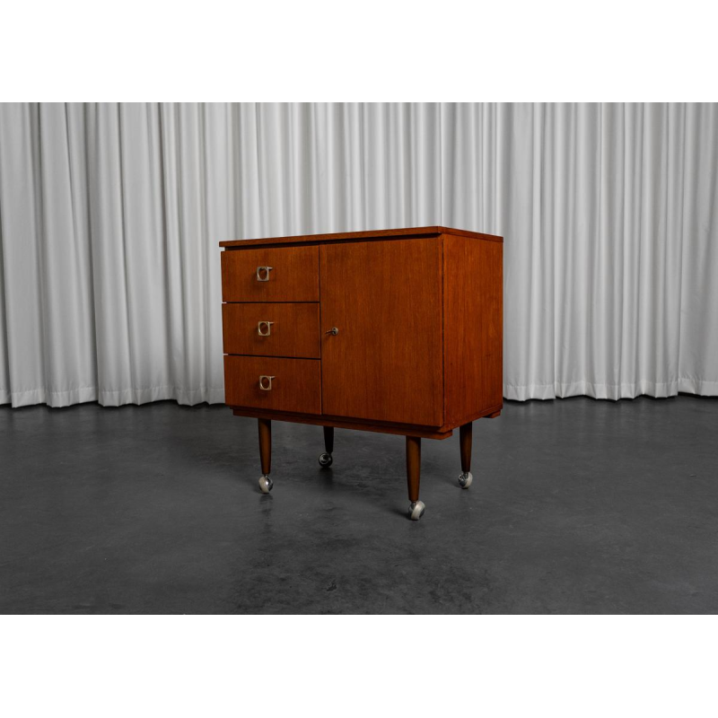 Vintage storage unit on wheels